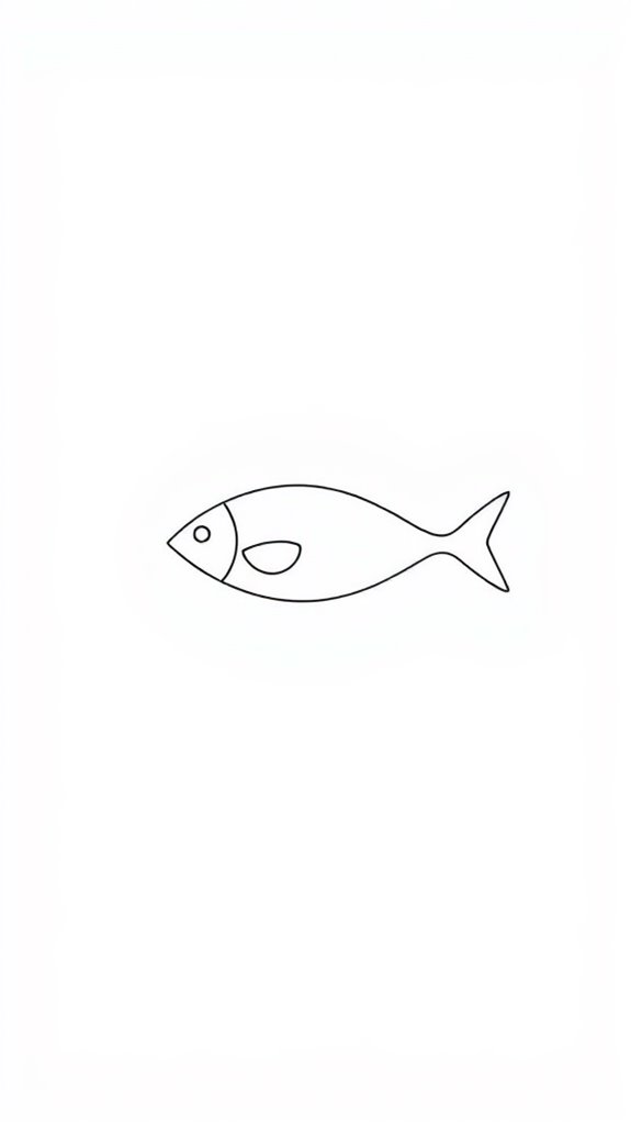 simple line fish design