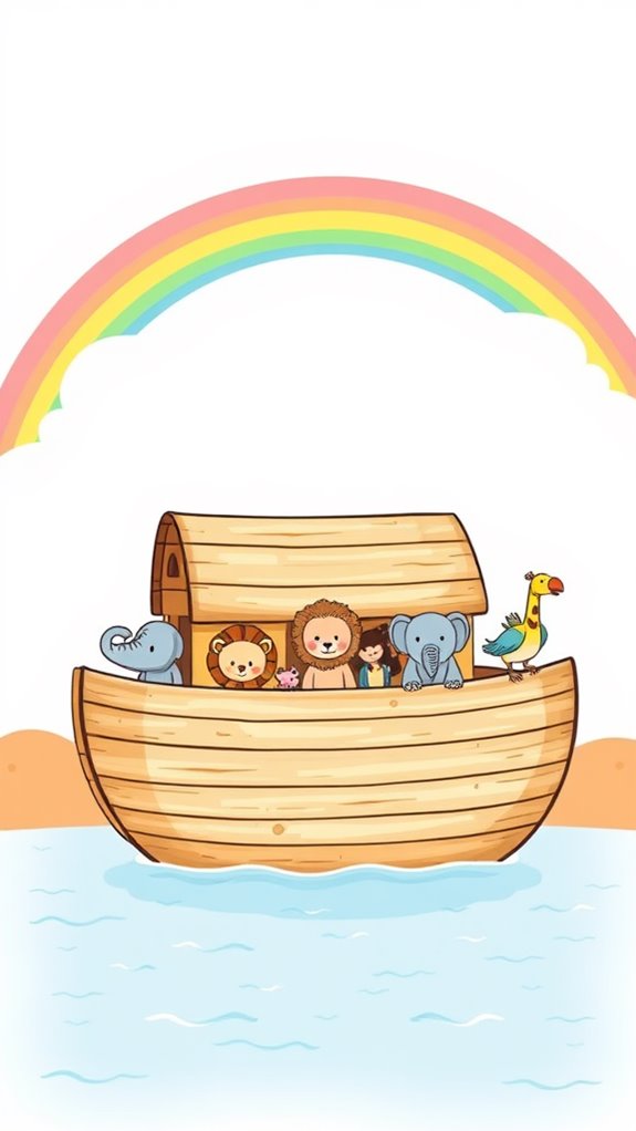 simple noah s ark illustration