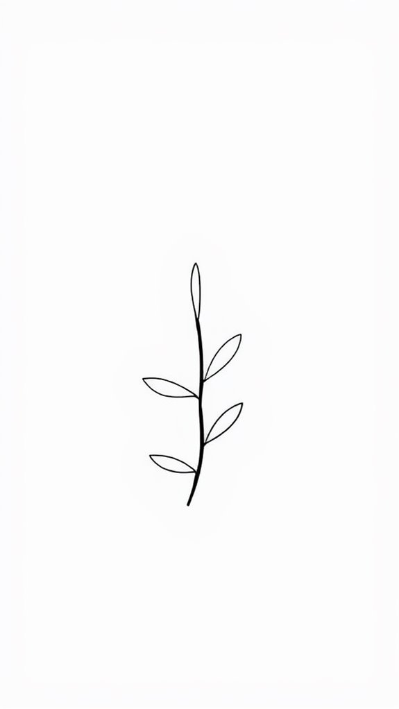 simple olive branch illustration