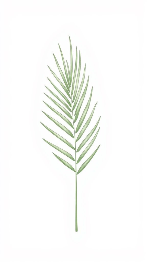 simple palm leaf illustration