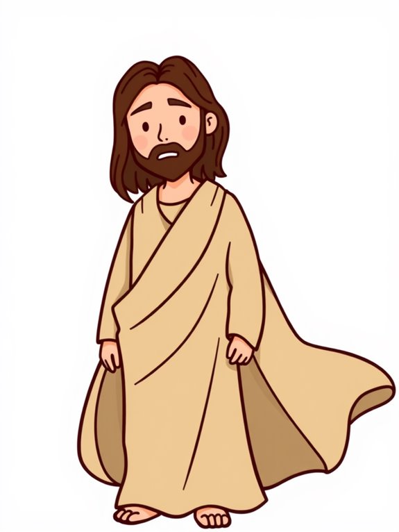 simple robe jesus clipart