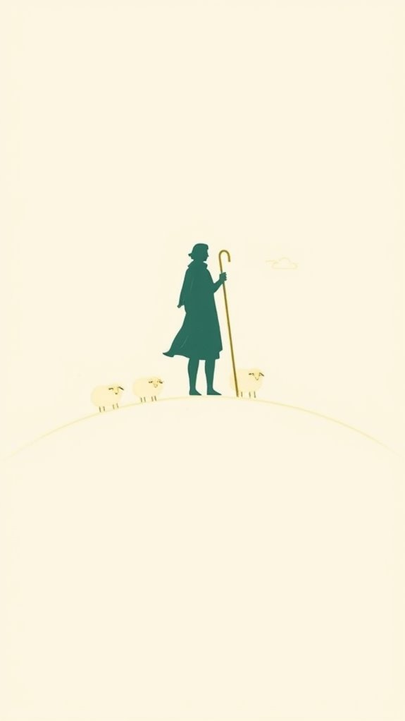 simple sheep herding illustration