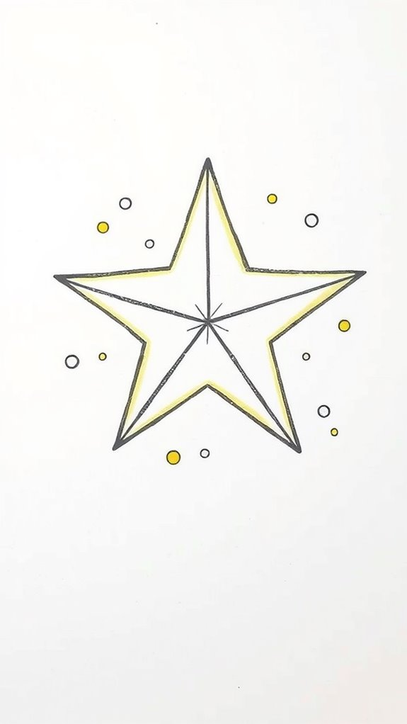 simple star drawing tutorial