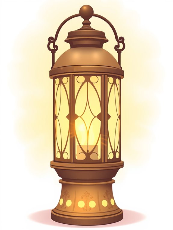 soft glowing lantern clipart