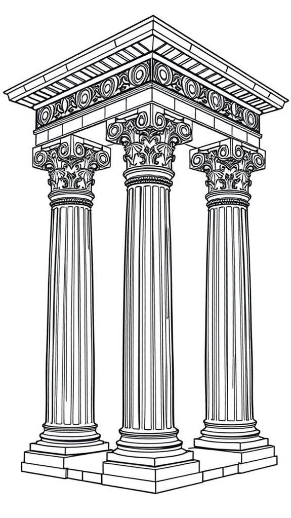 solomon s temple coloring page