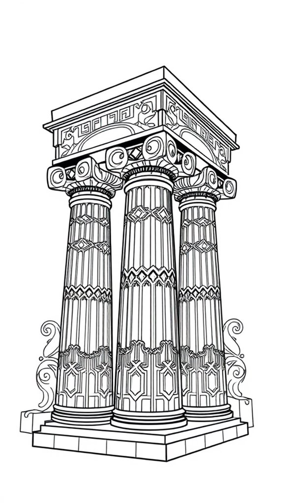 solomon s temple coloring page