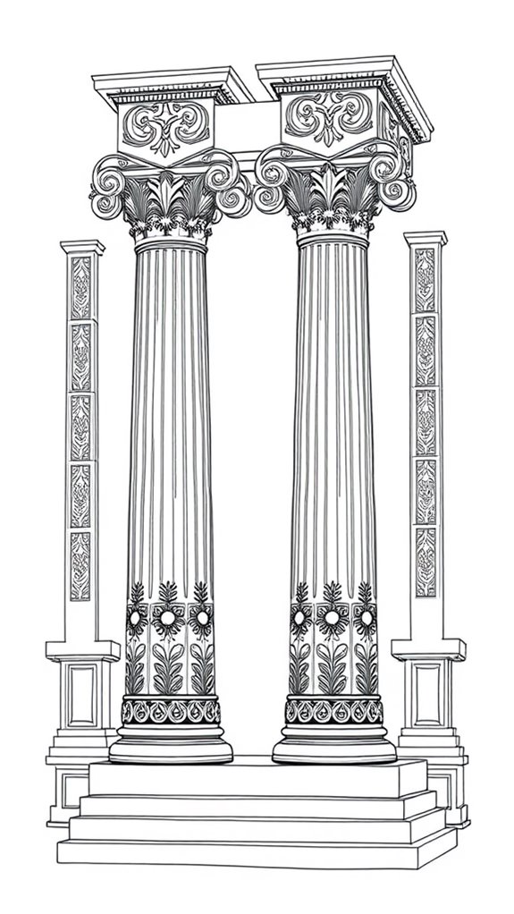 solomon s temple coloring page