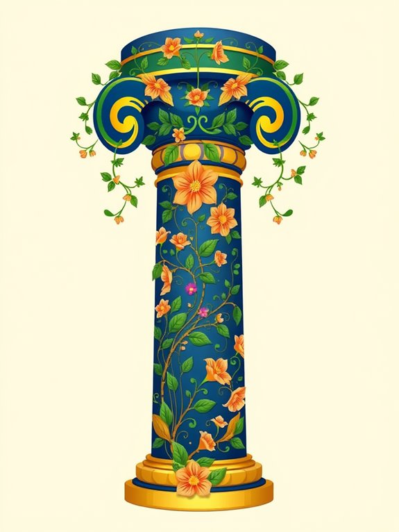 solomon s temple floral clipart