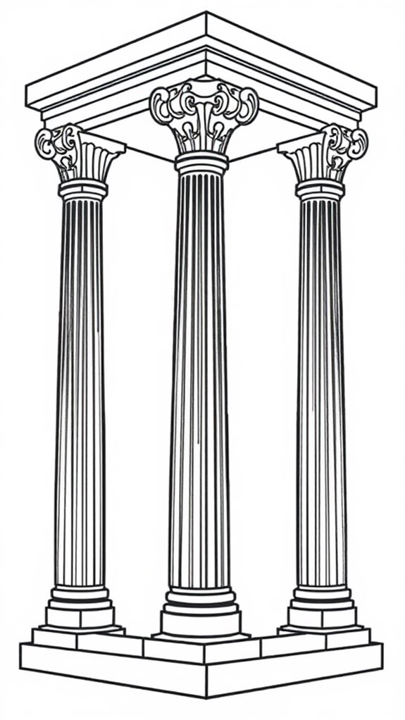 solomon s temple pillar coloring