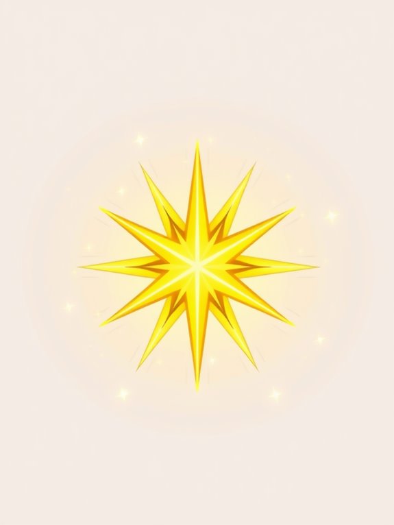 sparkling bethlehem star clipart