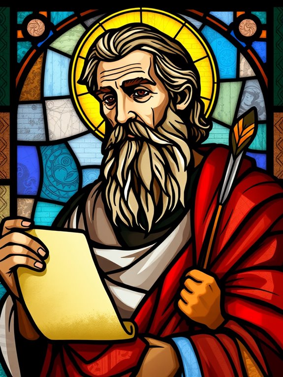 stained glass paul apostle