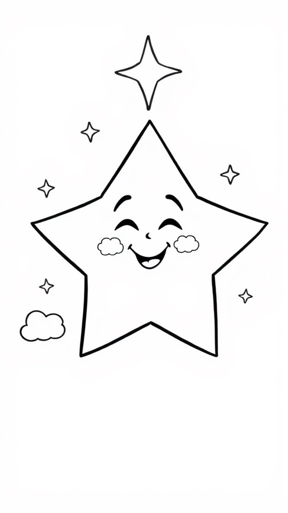 star of bethlehem coloring page