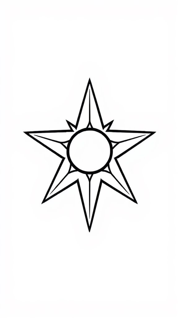 star of bethlehem coloring page