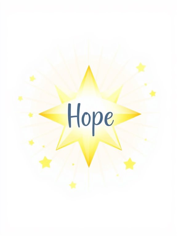 star shaped hope clipart image