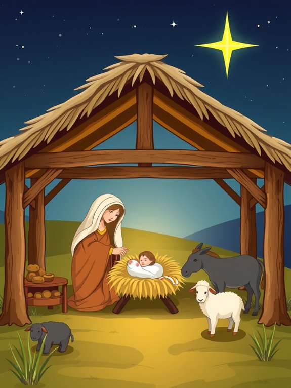 starry stable clipart image