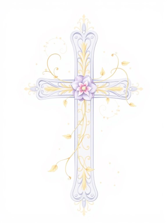 stylish cross illustration design