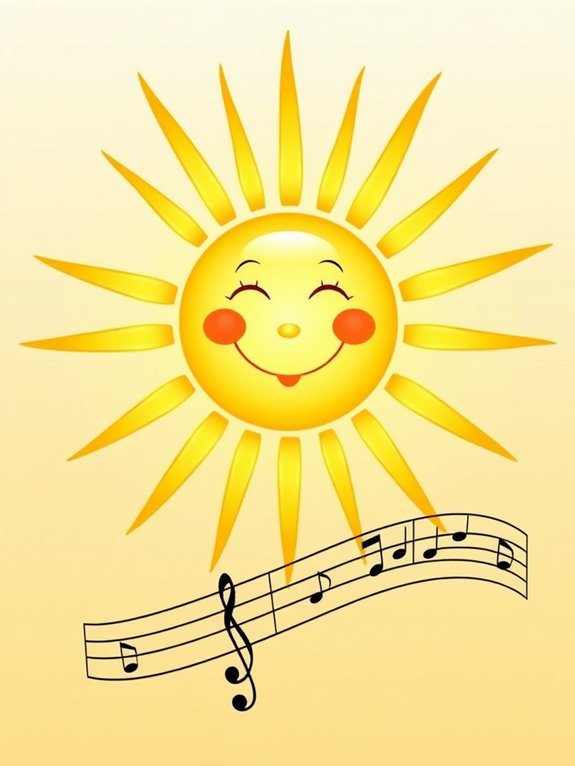 sun and music imagery