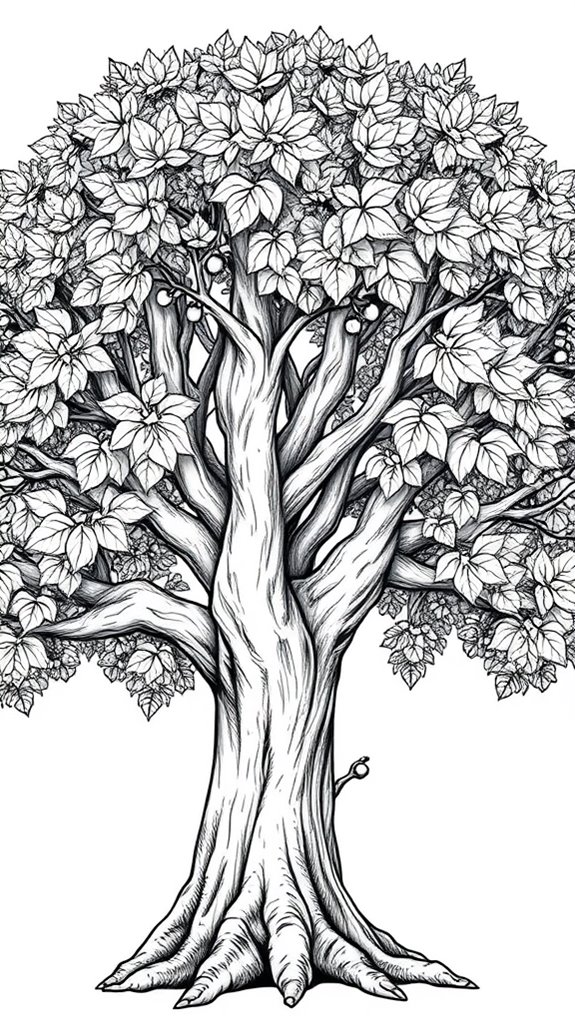 sycamore tree coloring activity