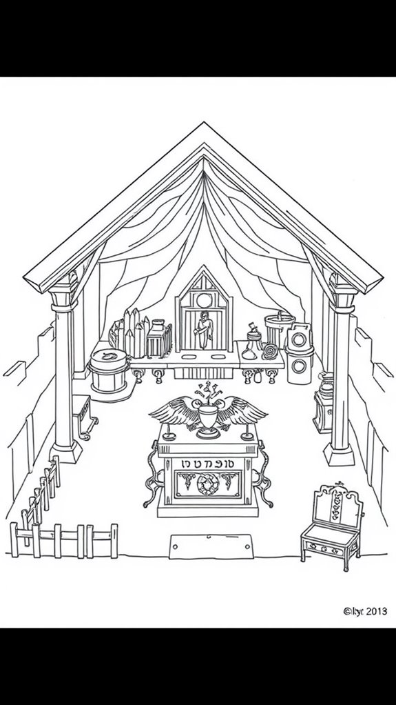 tabernacle coloring activity page