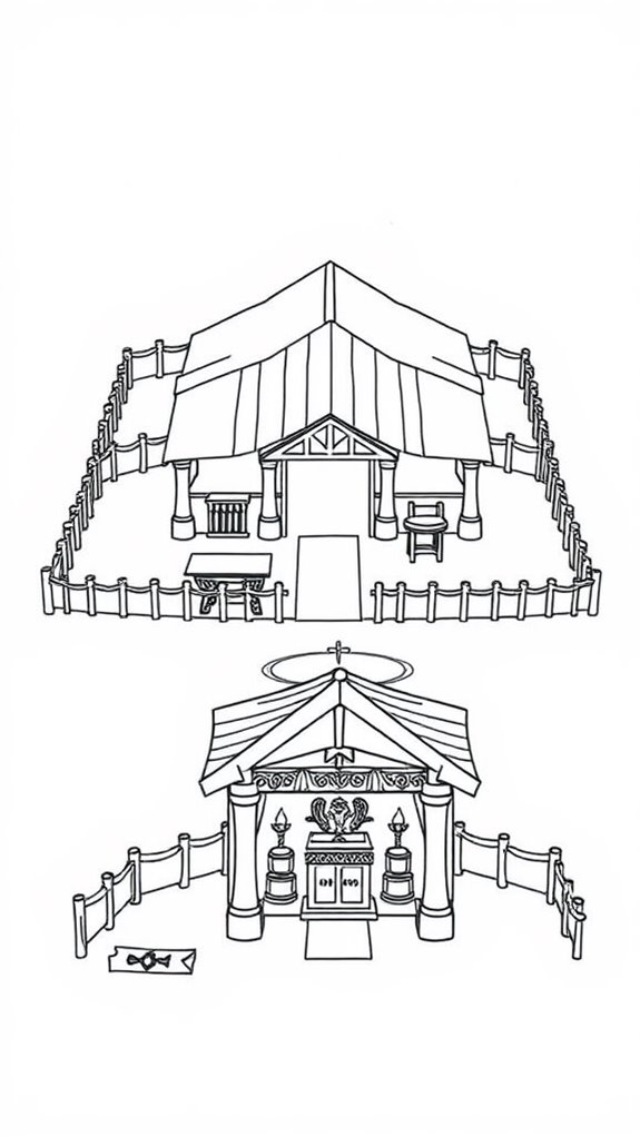 tabernacle coloring activity page