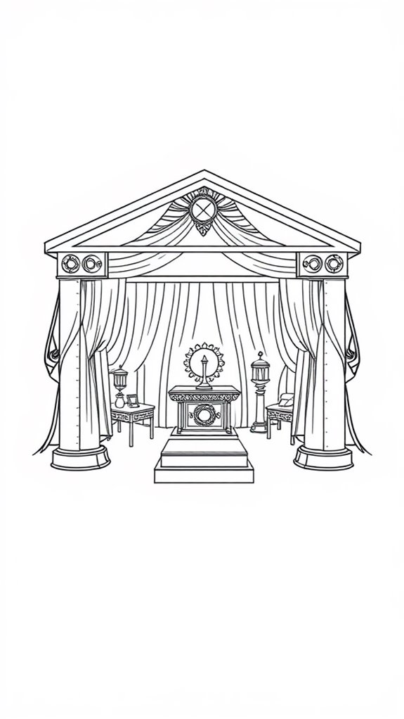 tabernacle coloring activity page