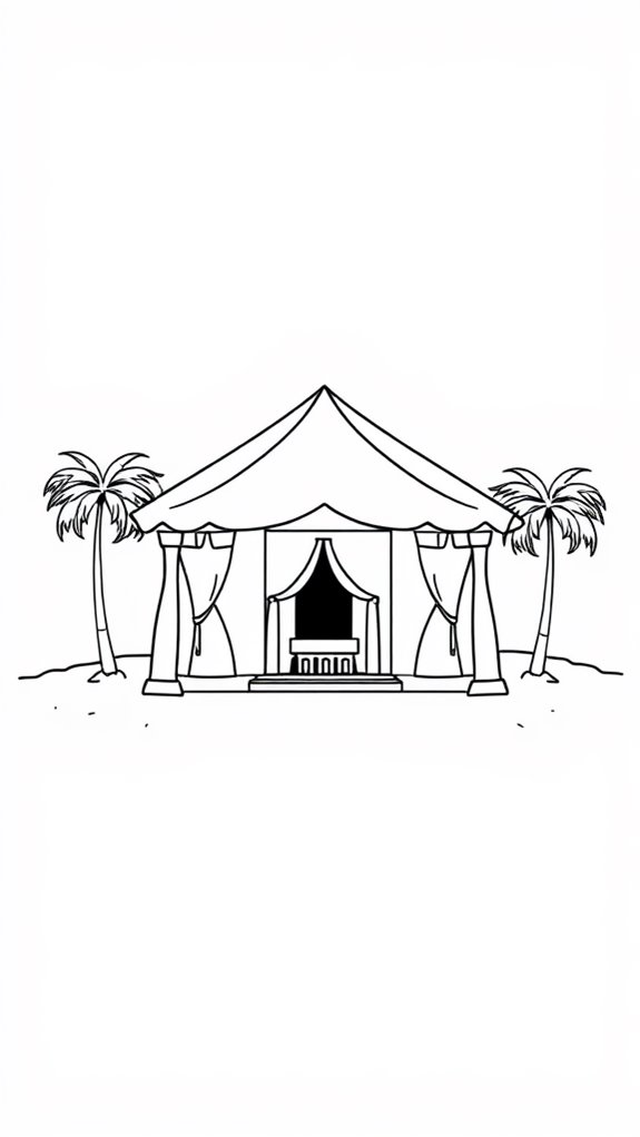 tabernacle coloring page activity