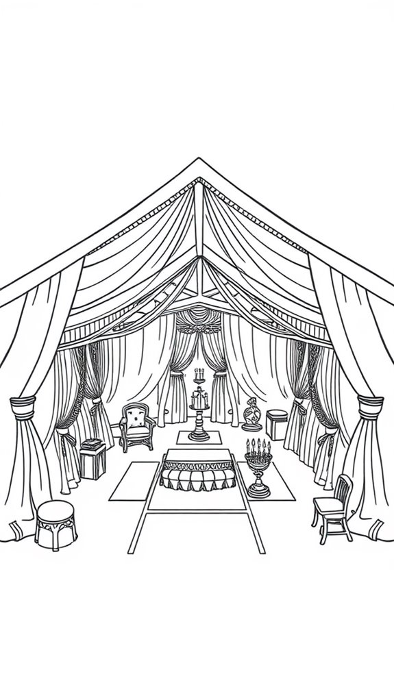 tabernacle coloring page design