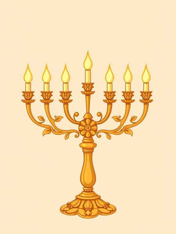 tabernacle lampstand illustration image