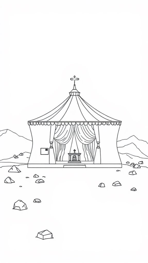 tabernacle line drawing design