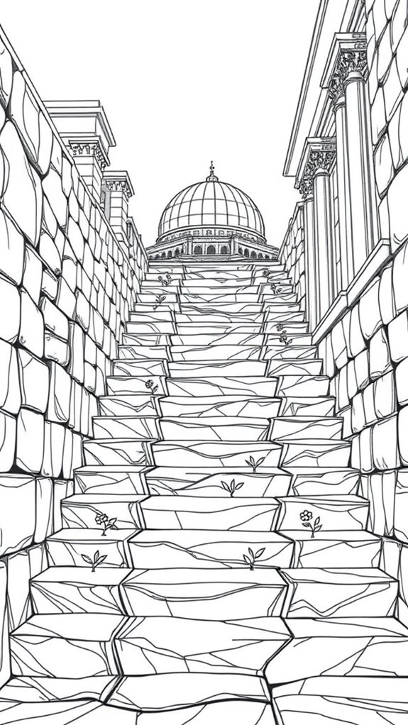 temple mount coloring page