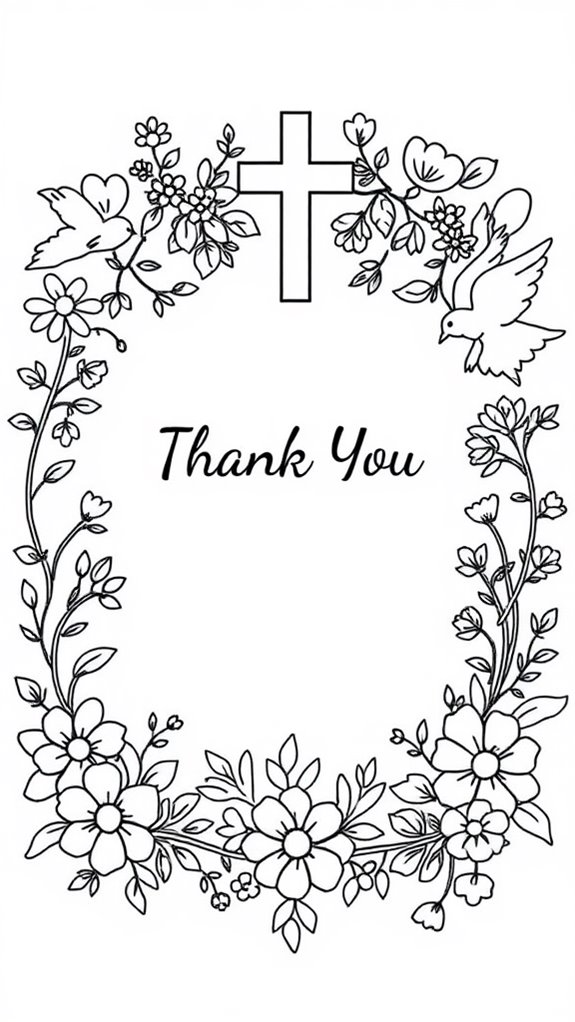 thank you notes coloring page