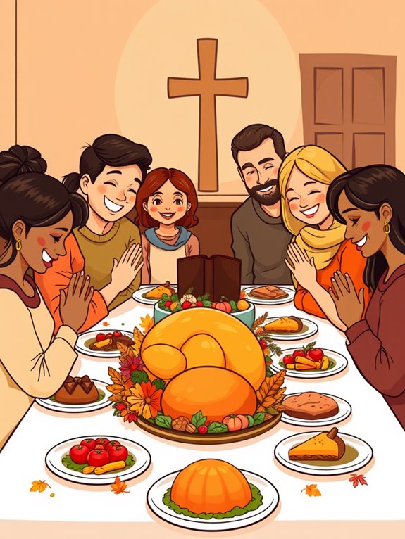 thanksgiving family gathering clipart