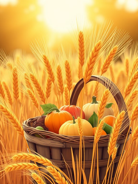 thanksgiving wheat clipart image