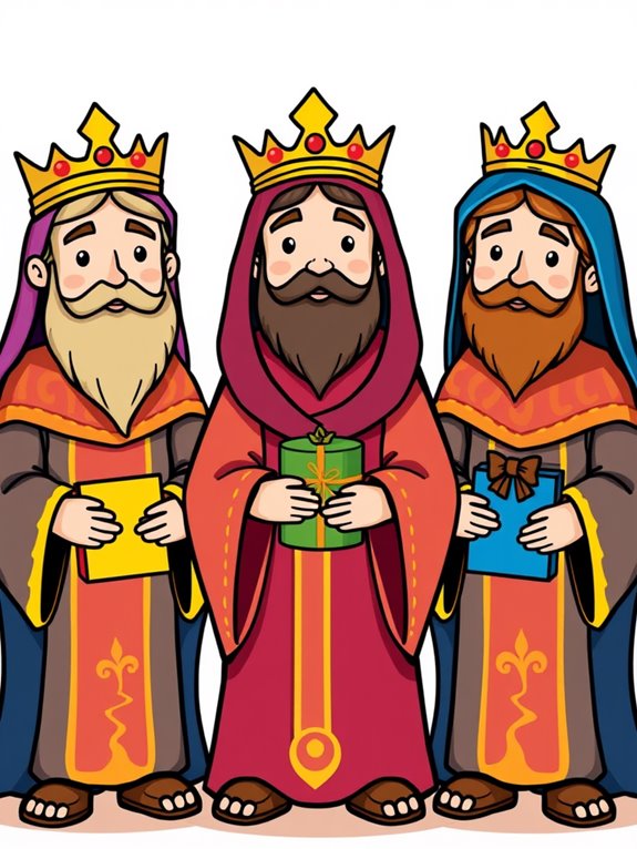 three wise men illustration