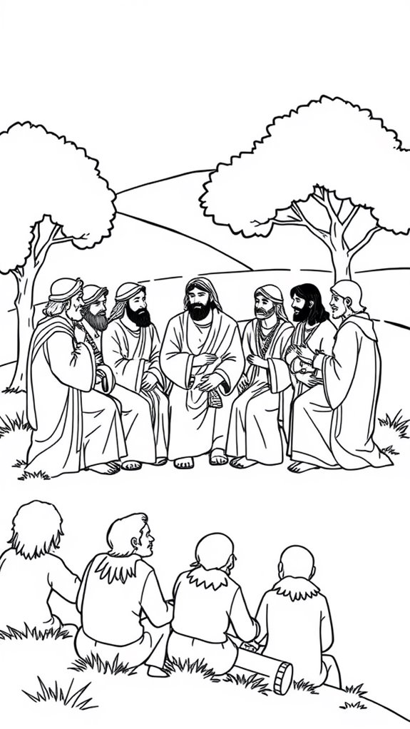 twelve disciples coloring activity