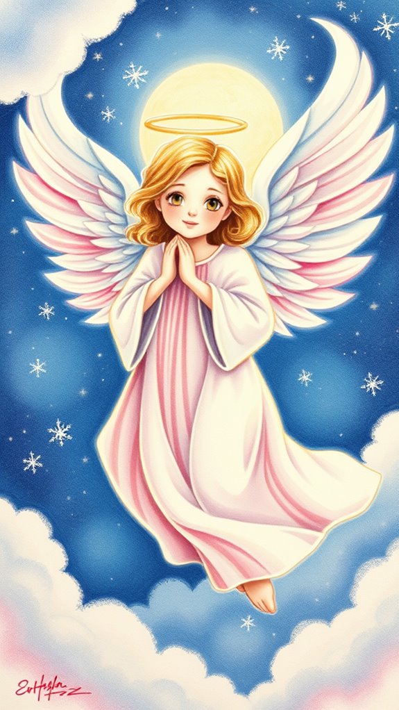 vibrant angel color pencil