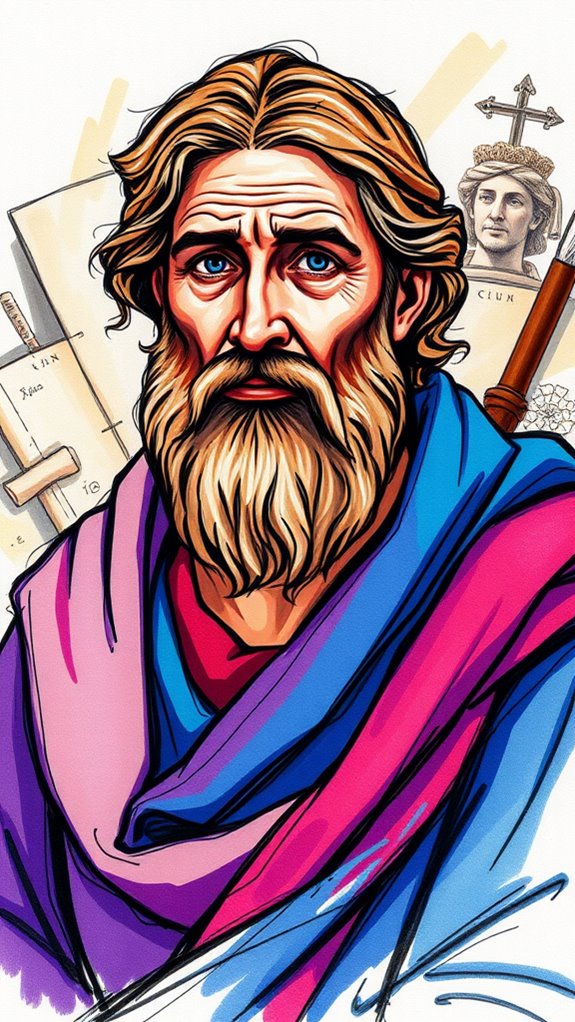 vibrant apostle paul illustration