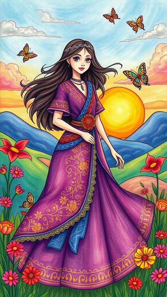 vibrant artwork of esther