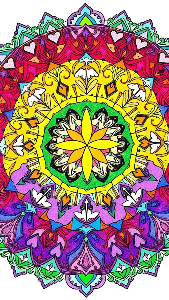 vibrant circular design art