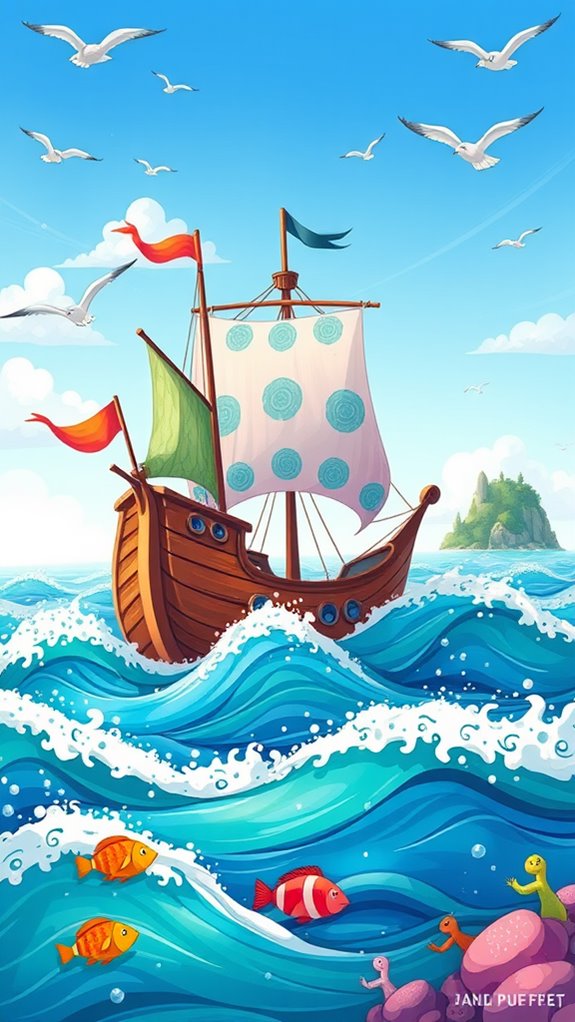 vibrant depiction of jonah s ship