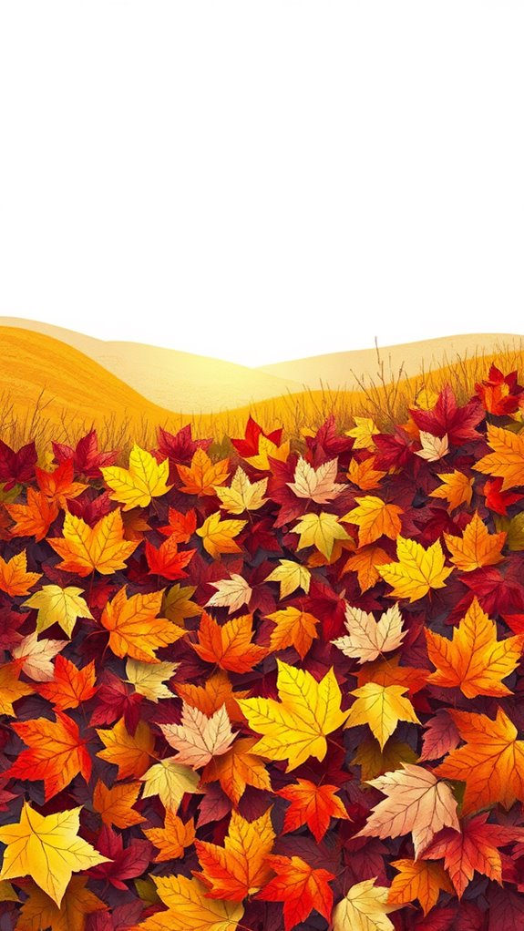 vibrant fall foliage illustration