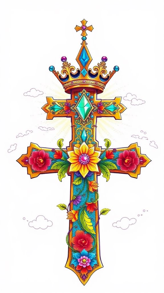 vibrant religious symbol illustration