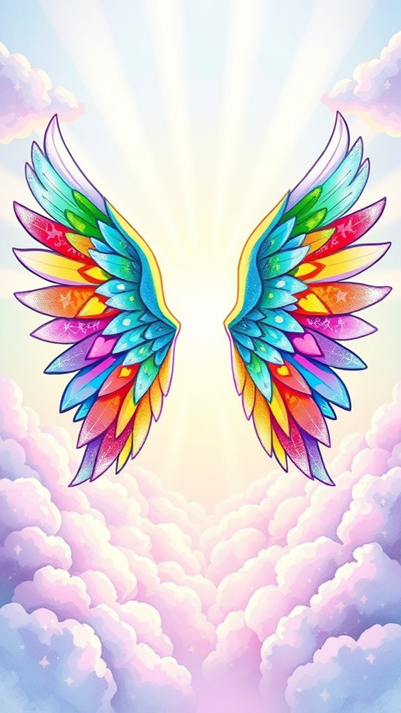 vibrant wings symbolize hope