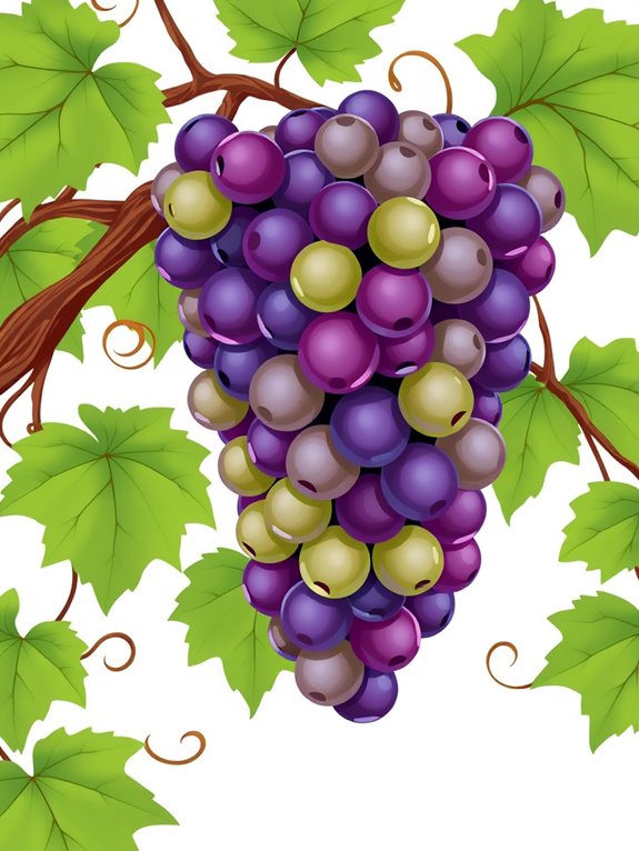 vine grapes clipart image