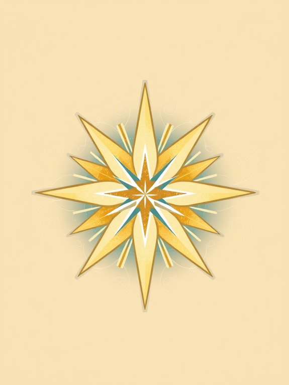 vintage bethlehem star clipart