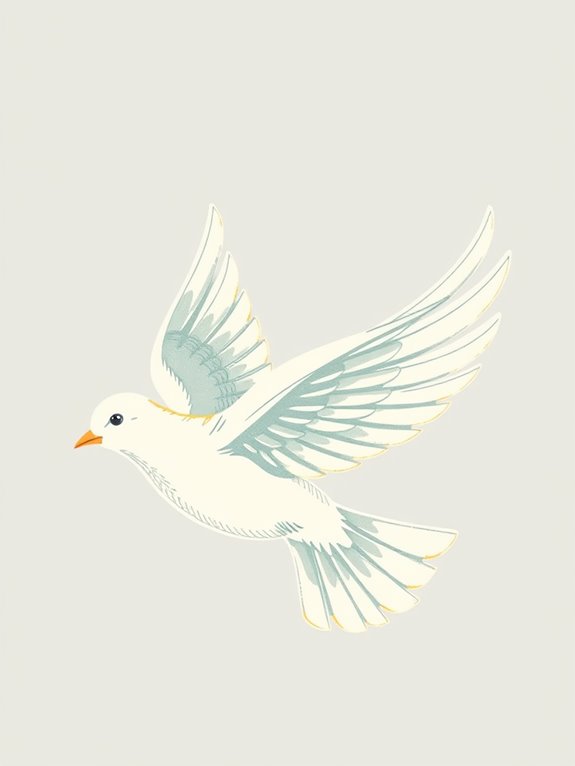 vintage dove clipart image