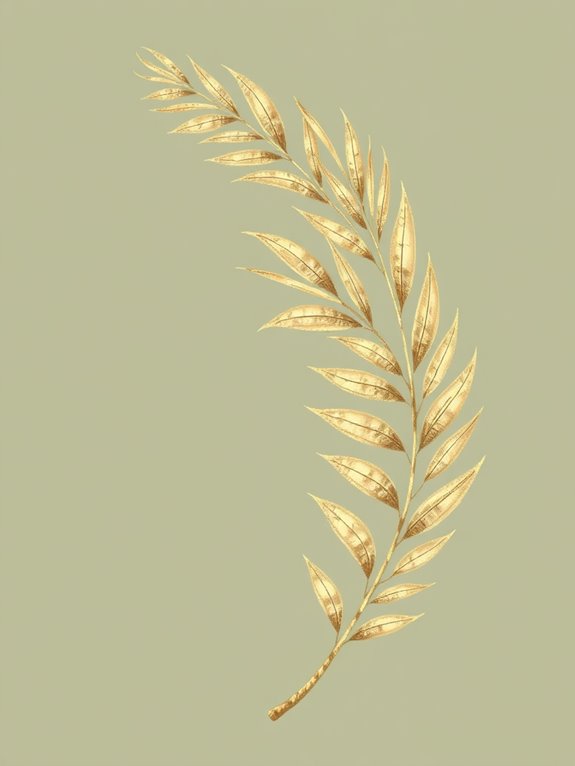 vintage palm branch illustration