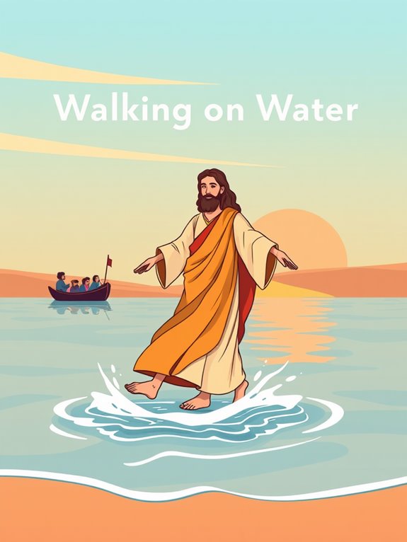 walking on water illustration