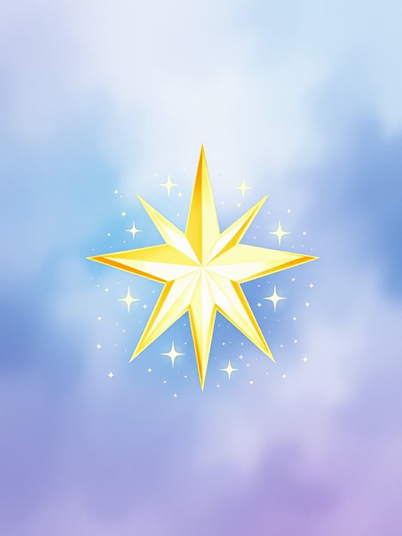 watercolor star of bethlehem