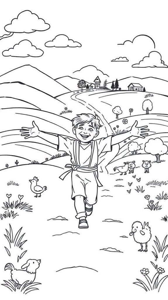 whimsical coloring page adventure